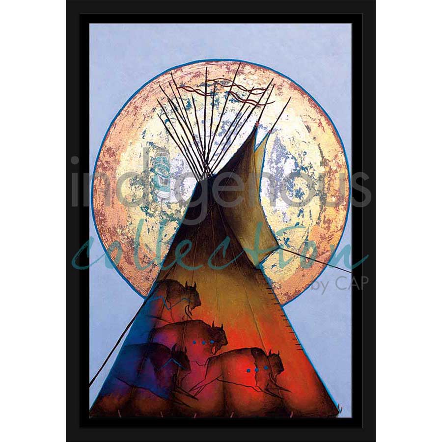 Thunder Lodge by artist Micqaela Jones - Te-Moak. Indigenous Collection