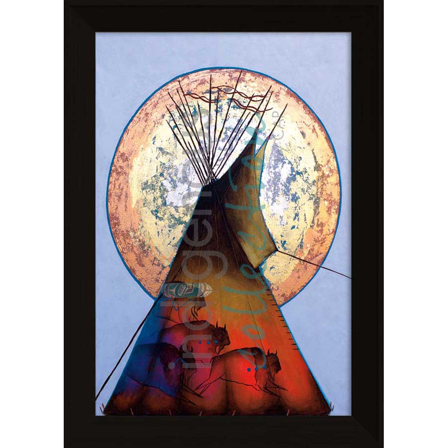 Thunder Lodge by artist Micqaela Jones - Te-Moak. Indigenous Collection