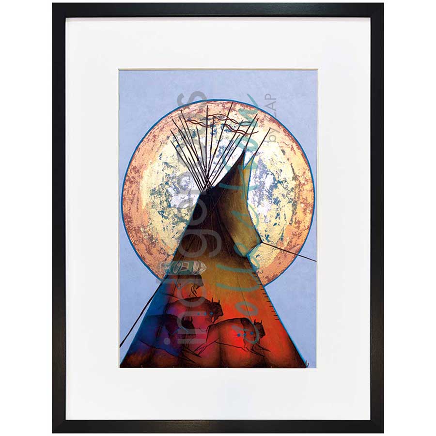 Thunder Lodge by artist Micqaela Jones - Te-Moak. Indigenous Collection