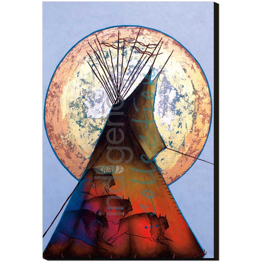Thunder Lodge by artist Micqaela Jones - Te-Moak. Indigenous Collection