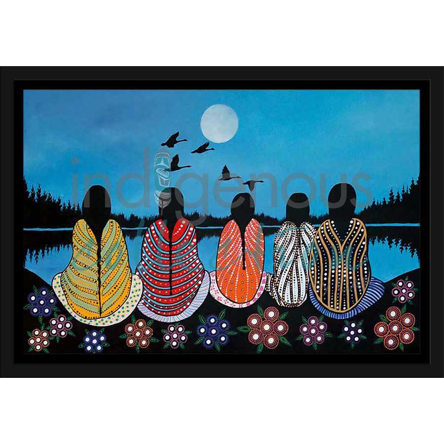 Cousins by artist Betty Albert - Cree. Indigenous Collection