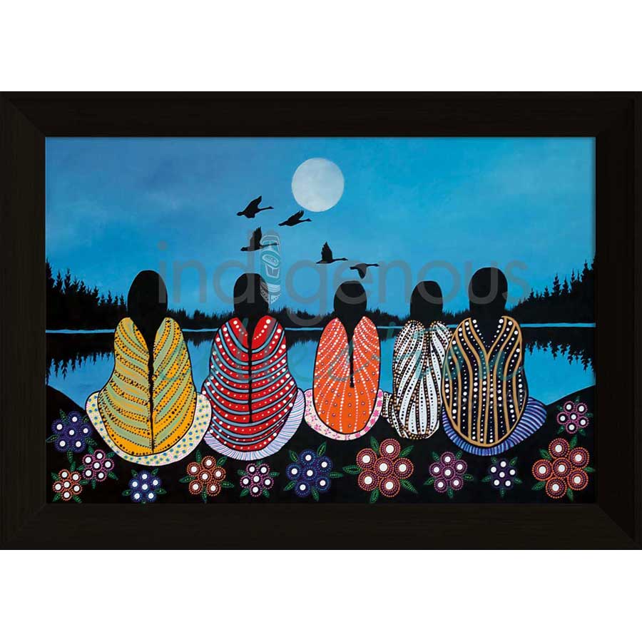 Cousins by artist Betty Albert - Cree. Indigenous Collection