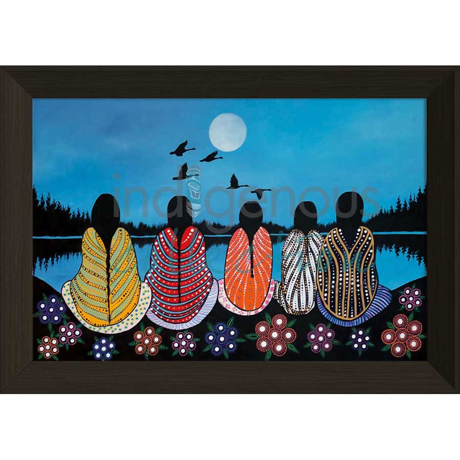 Cousins by artist Betty Albert - Cree. Indigenous Collection
