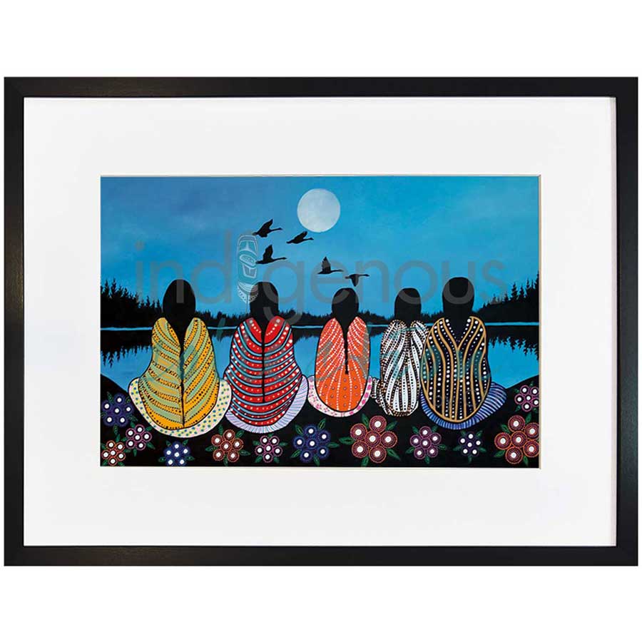 Cousins by artist Betty Albert - Cree. Indigenous Collection