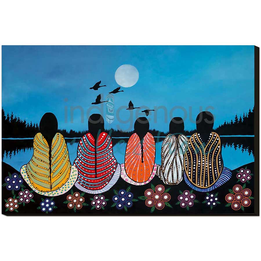 Cousins by artist Betty Albert - Cree. Indigenous Collection