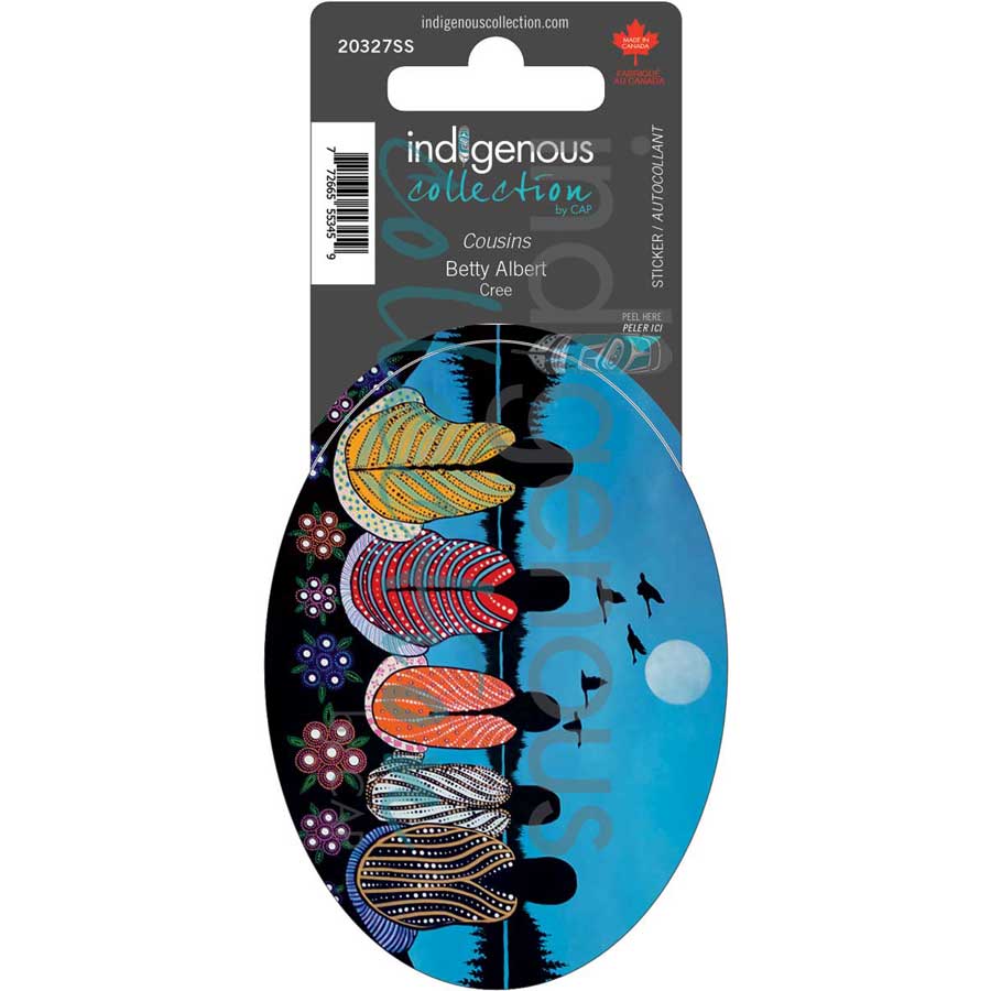 Cousins Sticker by artist Betty Albert