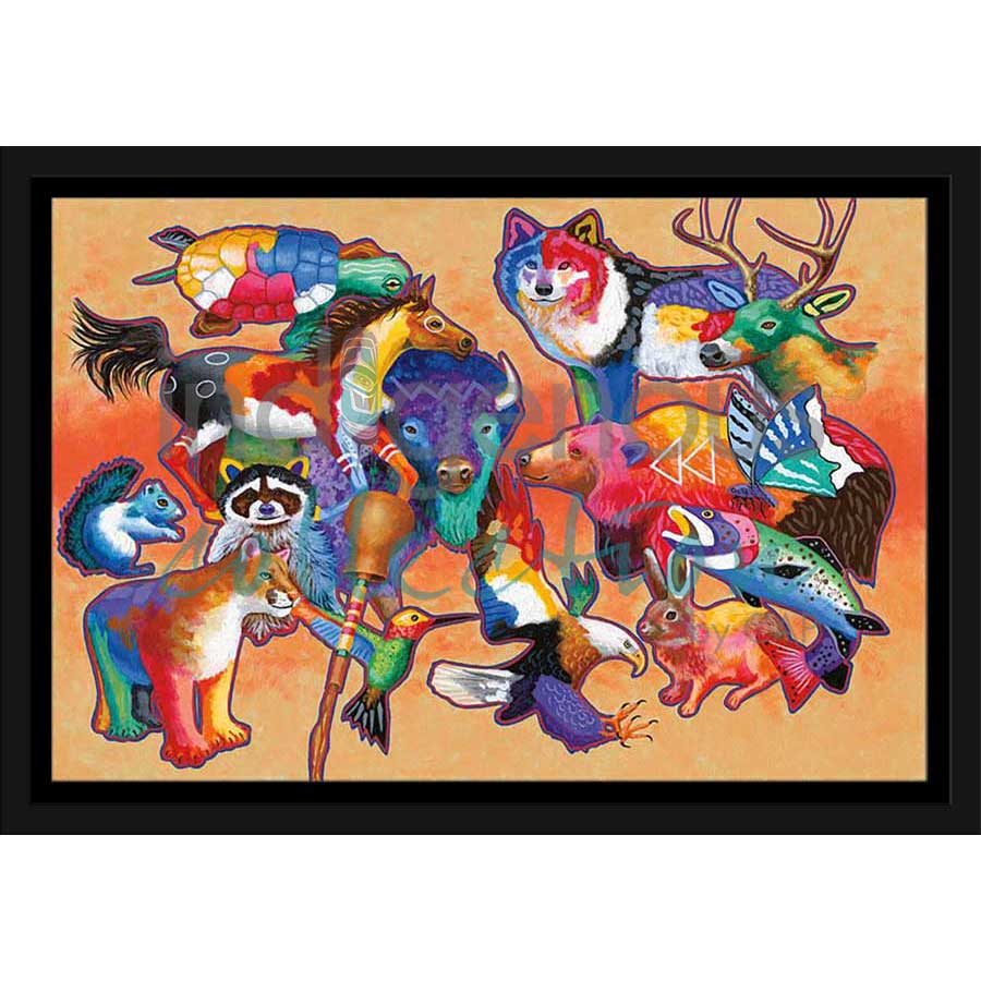 Nature's Gifts by artist John Balloue - Cherokee. Indigenous Collection