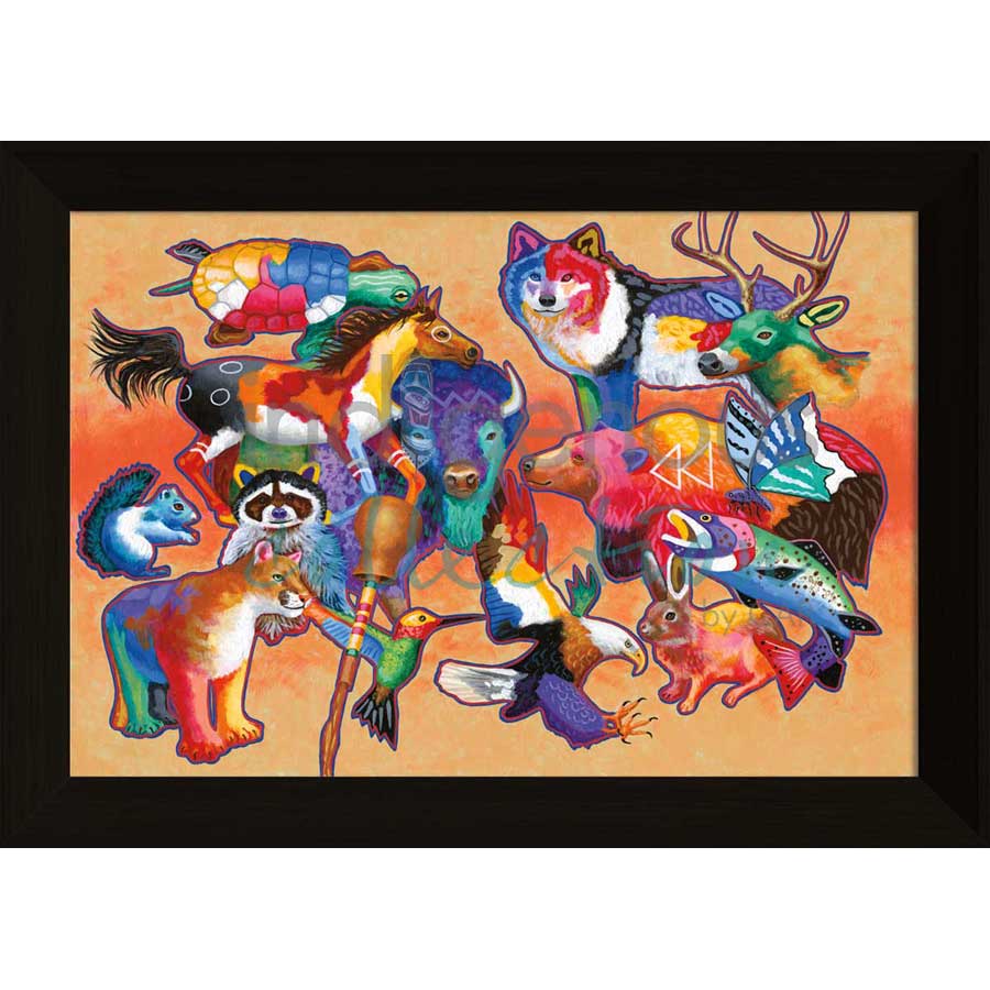 Nature's Gifts by artist John Balloue - Cherokee. Indigenous Collection