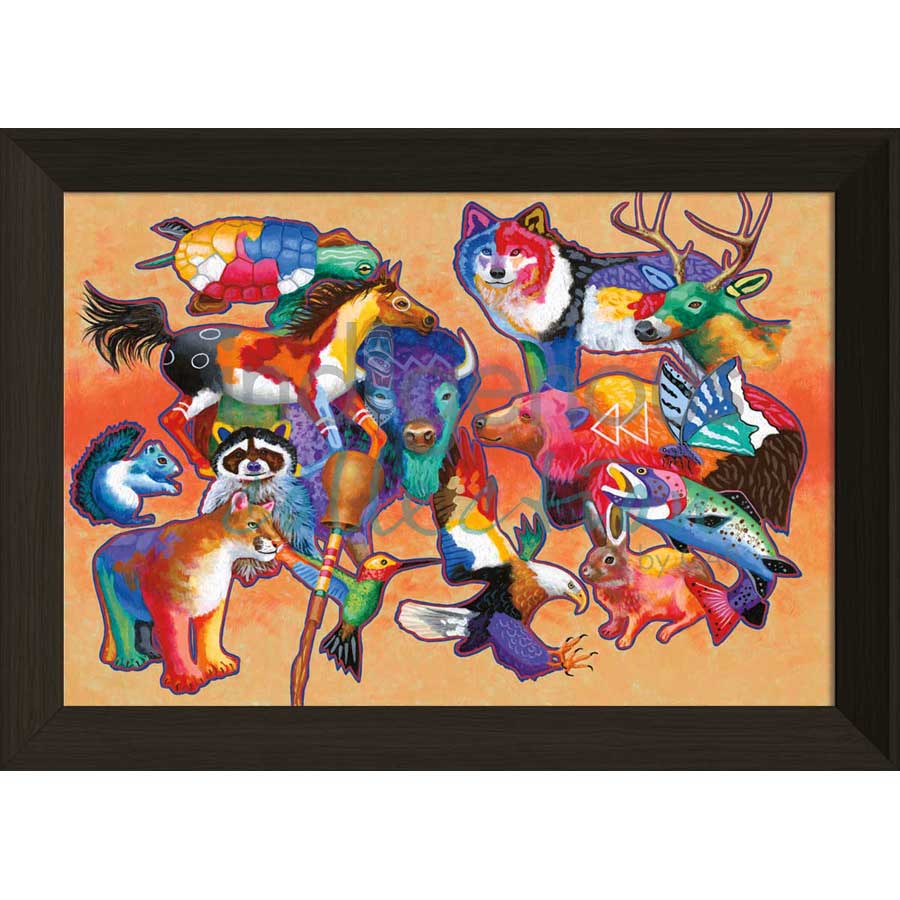 Nature's Gifts by artist John Balloue - Cherokee. Indigenous Collection