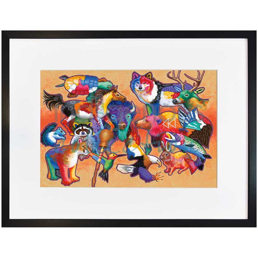 Nature's Gifts by artist John Balloue - Cherokee. Indigenous Collection