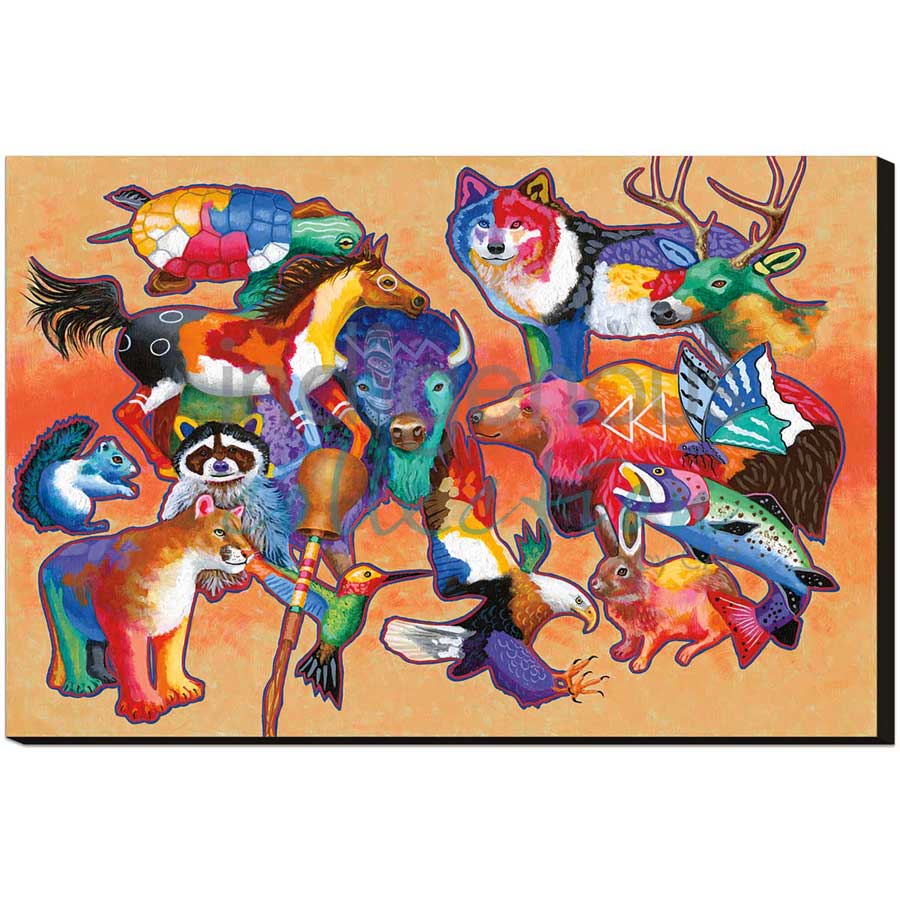 Nature's Gifts by artist John Balloue - Cherokee. Indigenous Collection