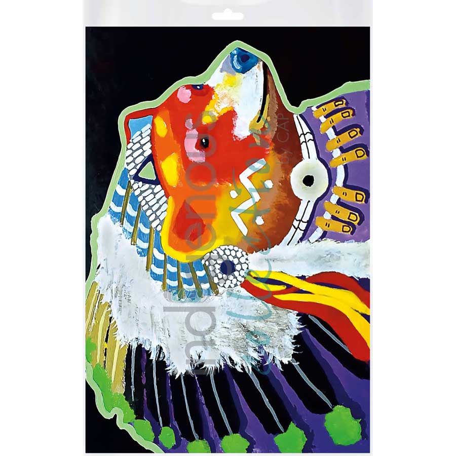 Chief Bear Knuckles by artist John Balloue - Cherokee. Indigenous Collection