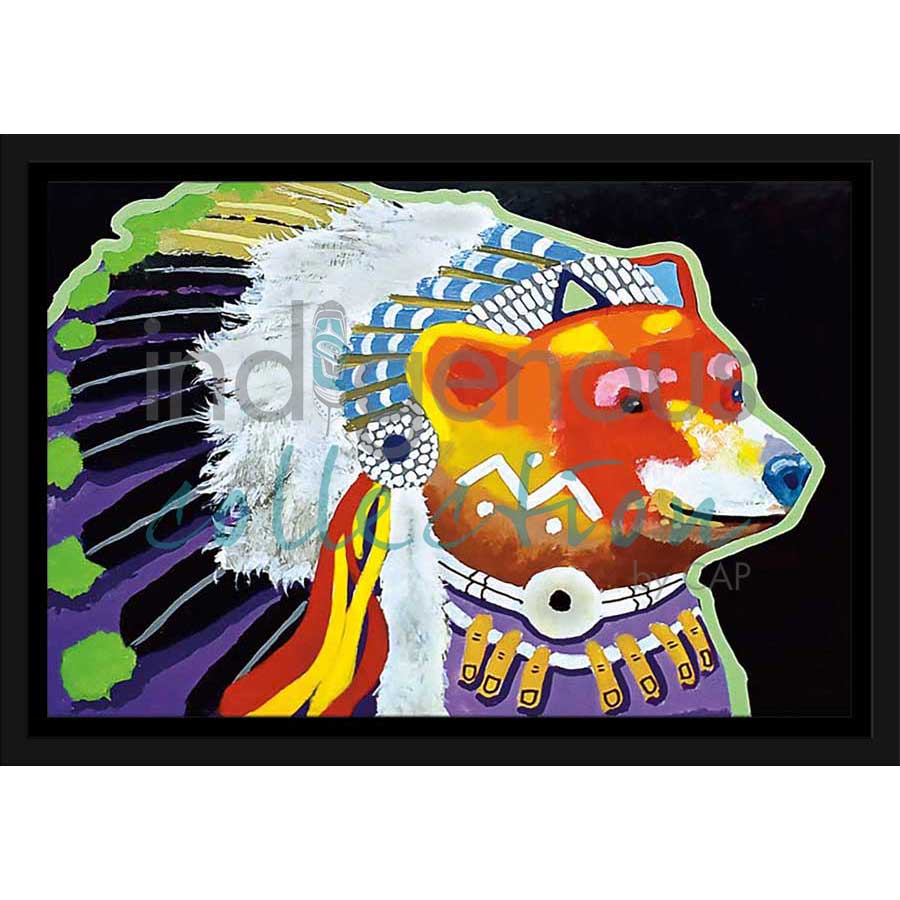 Chief Bear Knuckles by artist John Balloue - Cherokee. Indigenous Collection