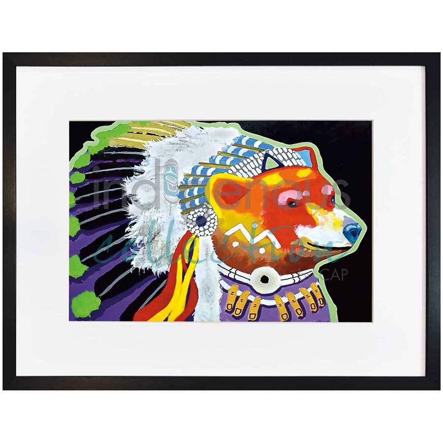 Chief Bear Knuckles by artist John Balloue - Cherokee. Indigenous Collection