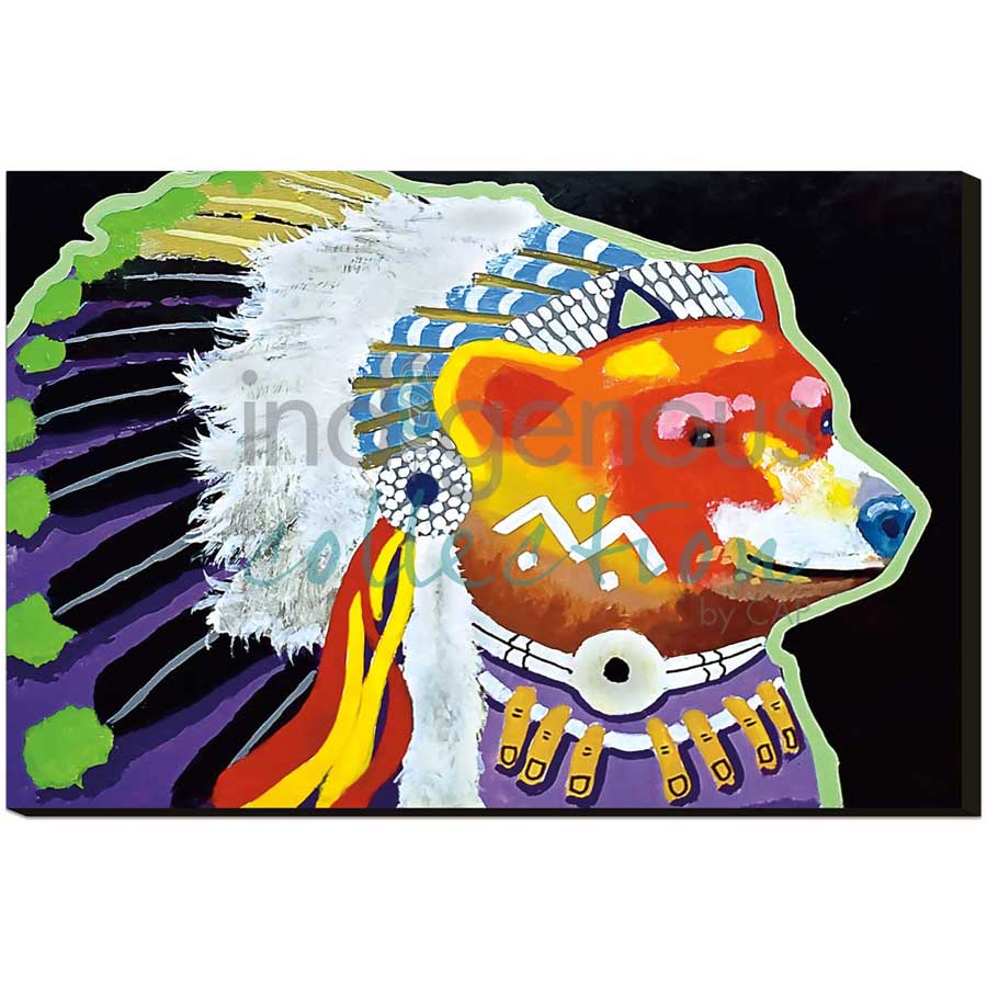 Chief Bear Knuckles by artist John Balloue - Cherokee. Indigenous Collection