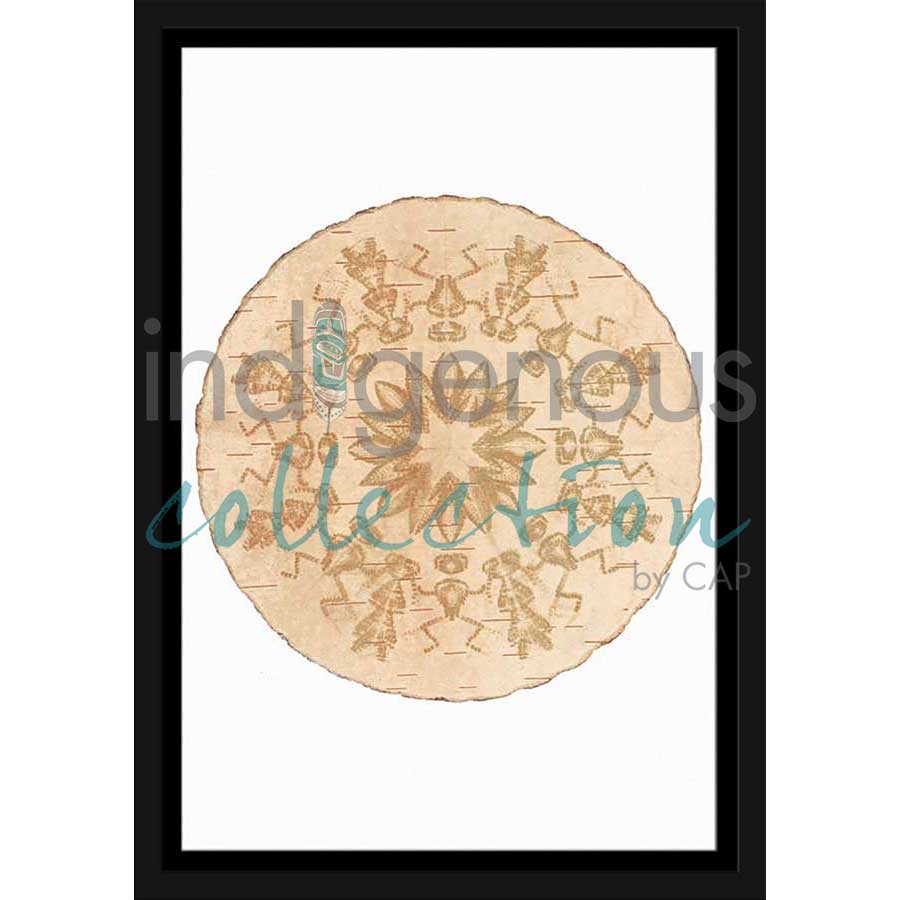Round Dance by artist Pat Bruderer - Cree. Indigenous Collection