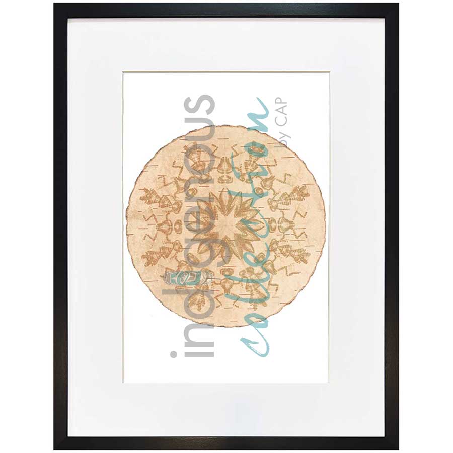 Round Dance by artist Pat Bruderer - Cree. Indigenous Collection