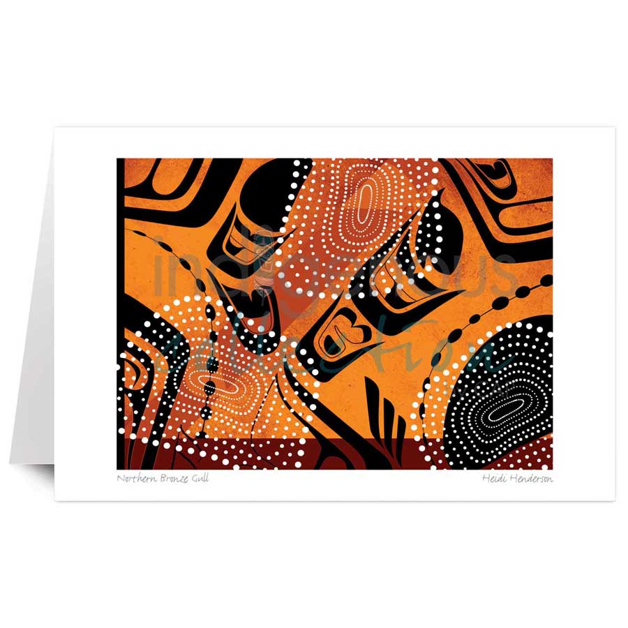 Northern Bronze Gull by artist Heidi Henderson