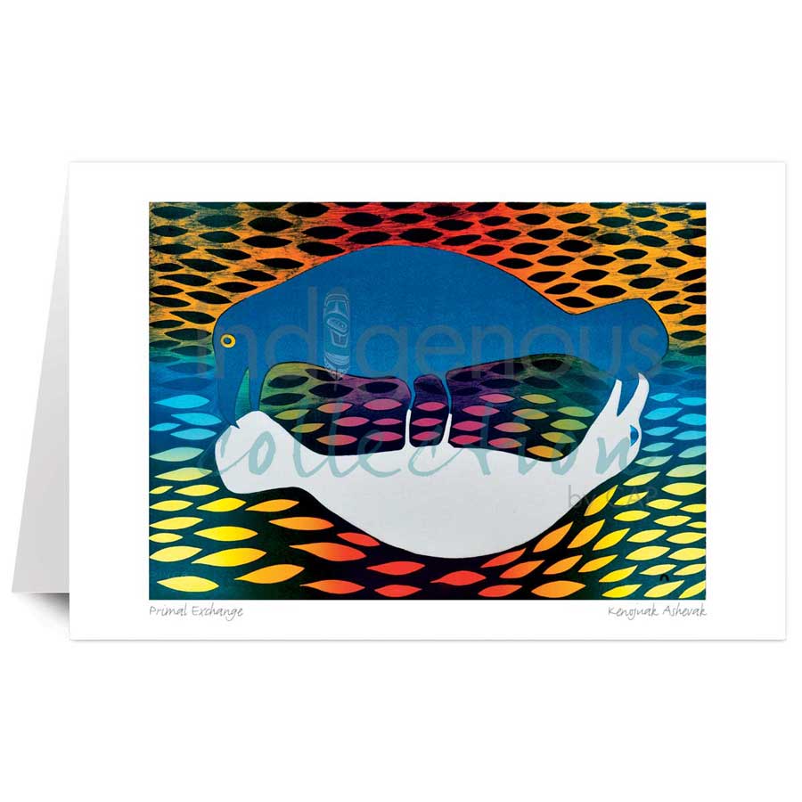 Primal Exchange by artist Kenojuak Ashevak