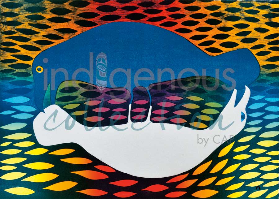 Primal Exchange by artist Kenojuak Ashevak