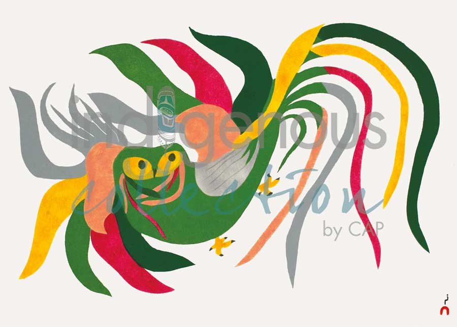 Streaming Owl by artist Ooloosie Saila