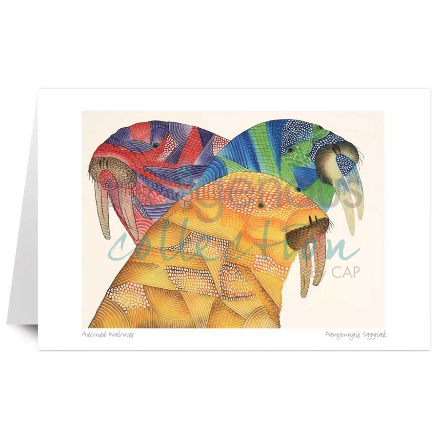 Adorned Walruses by artist Pauojoungie Saggiak