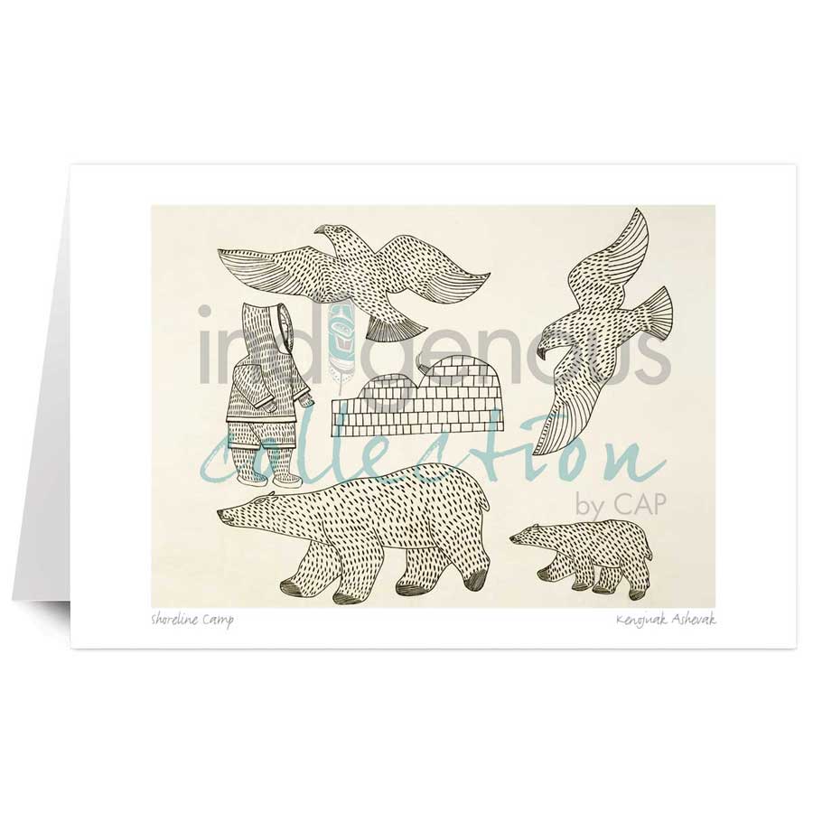 Shoreline Camp by artist Kenojuak Ashevak