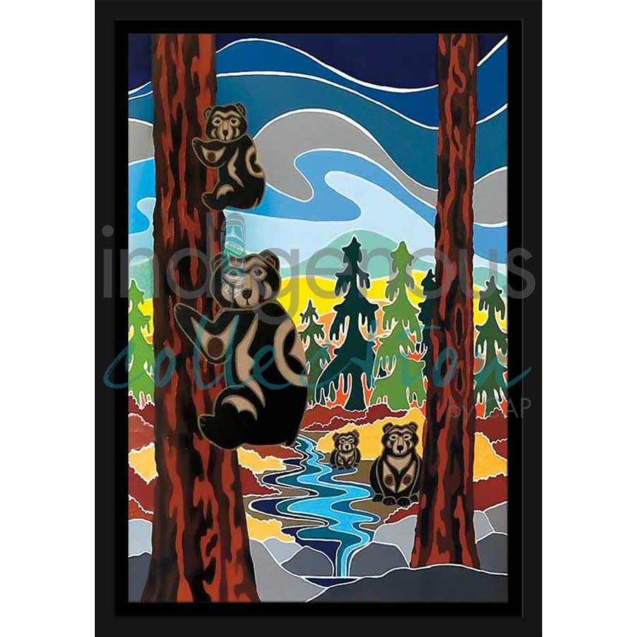 There's Just Something About Bears by artist Shelley Davies - Coast Salish. Indigenous Collection