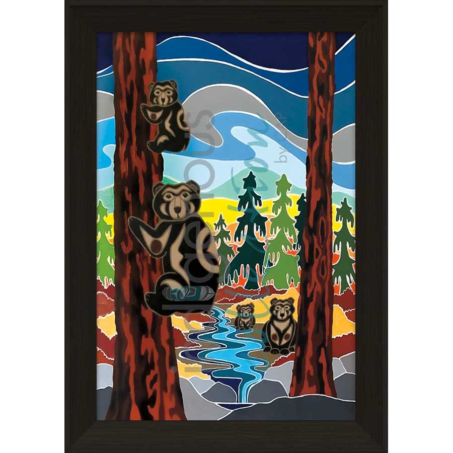 There's Just Something About Bears by artist Shelley Davies - Coast Salish. Indigenous Collection