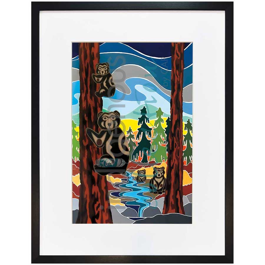 There's Just Something About Bears by artist Shelley Davies - Coast Salish. Indigenous Collection