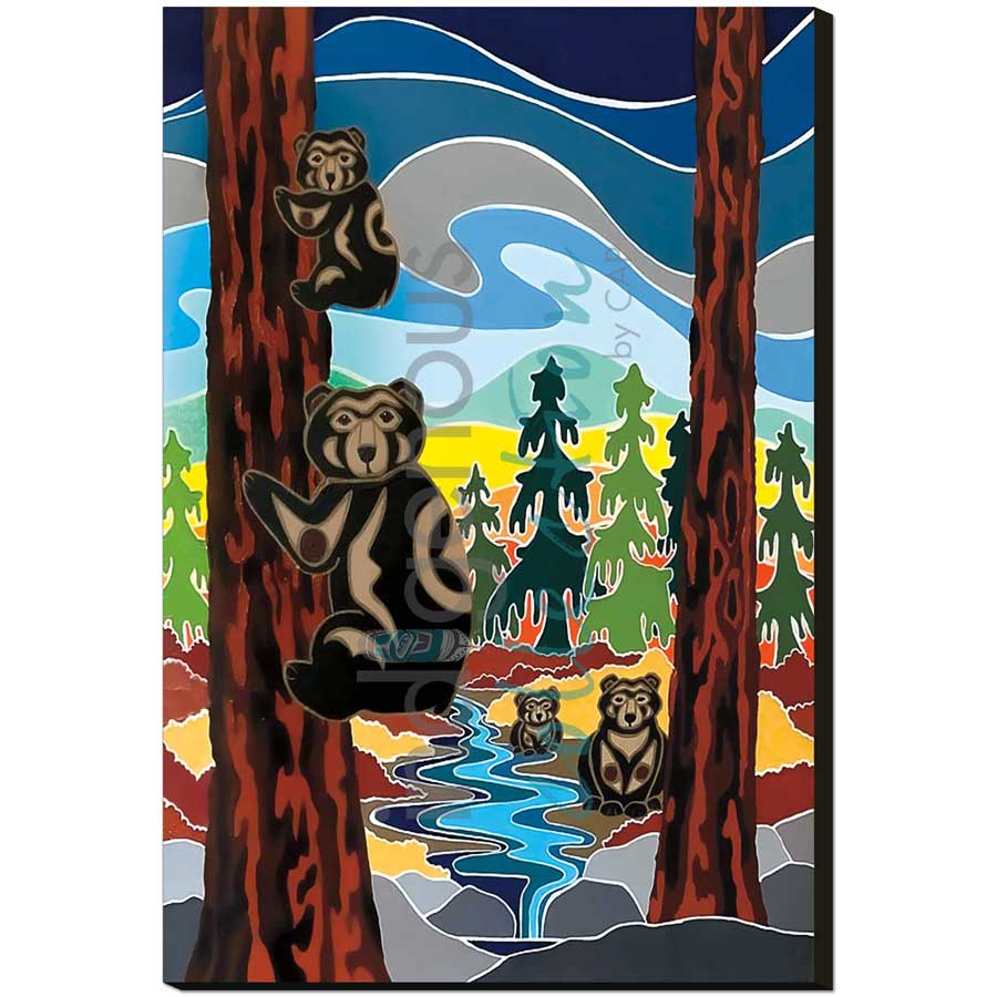 There's Just Something About Bears by artist Shelley Davies - Coast Salish. Indigenous Collection