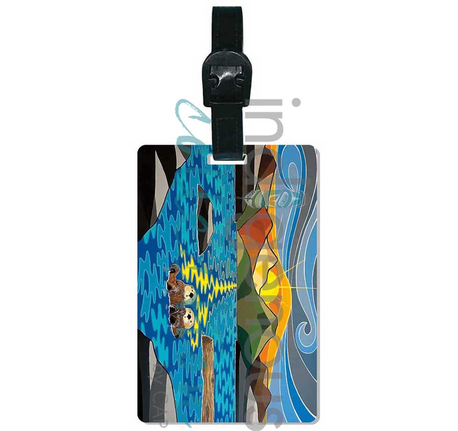 It's a Real Thing Luggage Tag by artist Shelley Davies