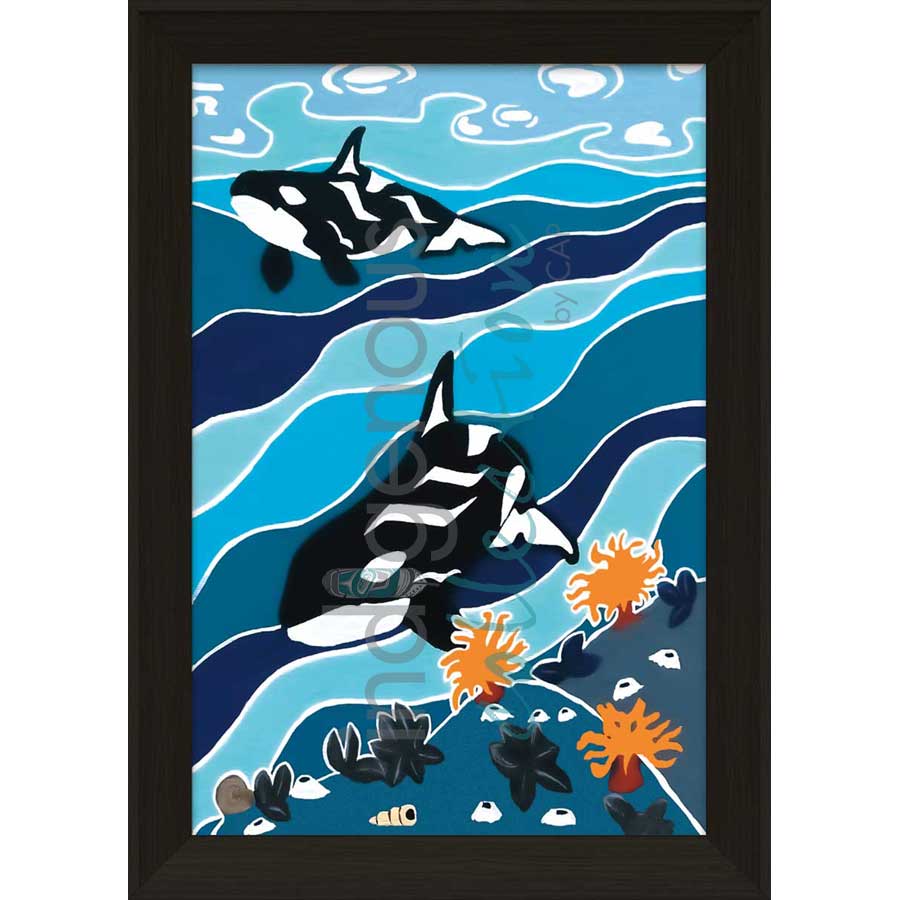 Passing By by artist Shelley Davies - Coast Salish. Indigenous Collection