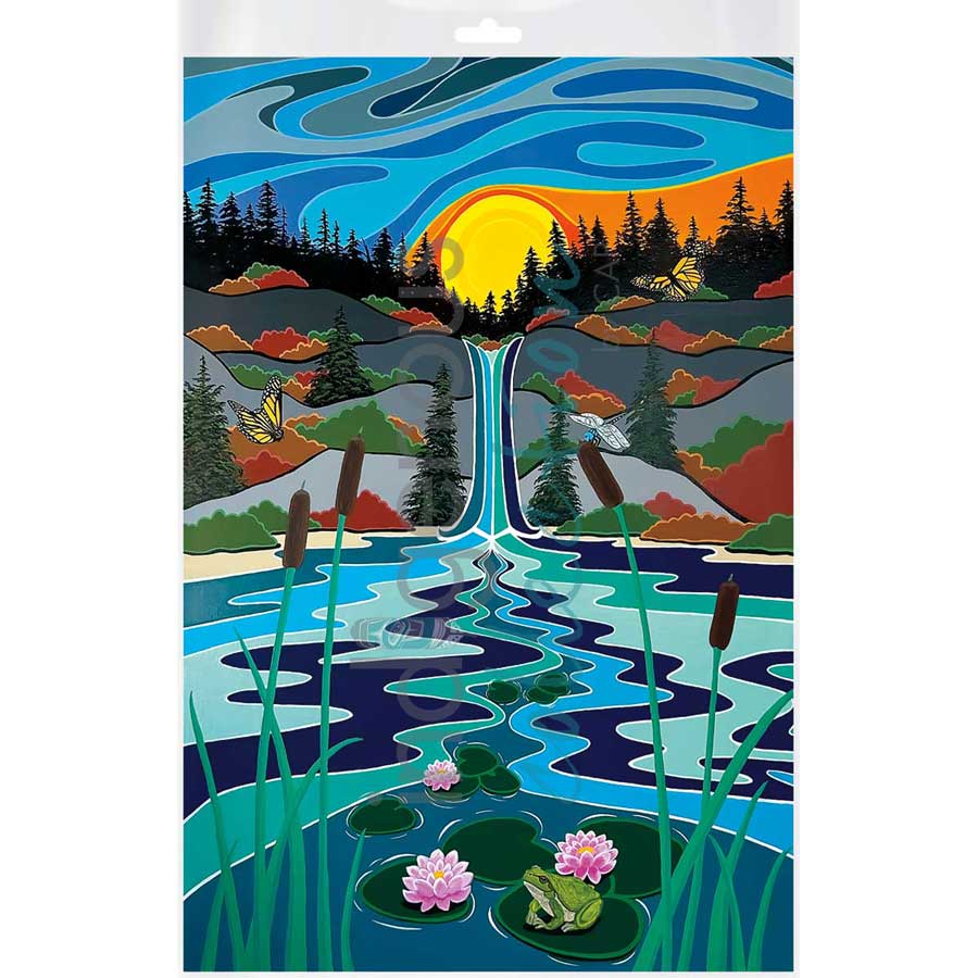 Hilltop Paradise by artist Shelley Davies - Coast Salish. Indigenous Collection