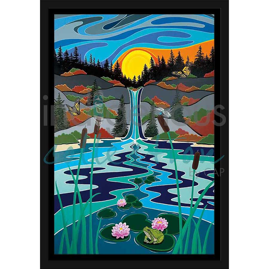 Hilltop Paradise by artist Shelley Davies - Coast Salish. Indigenous Collection