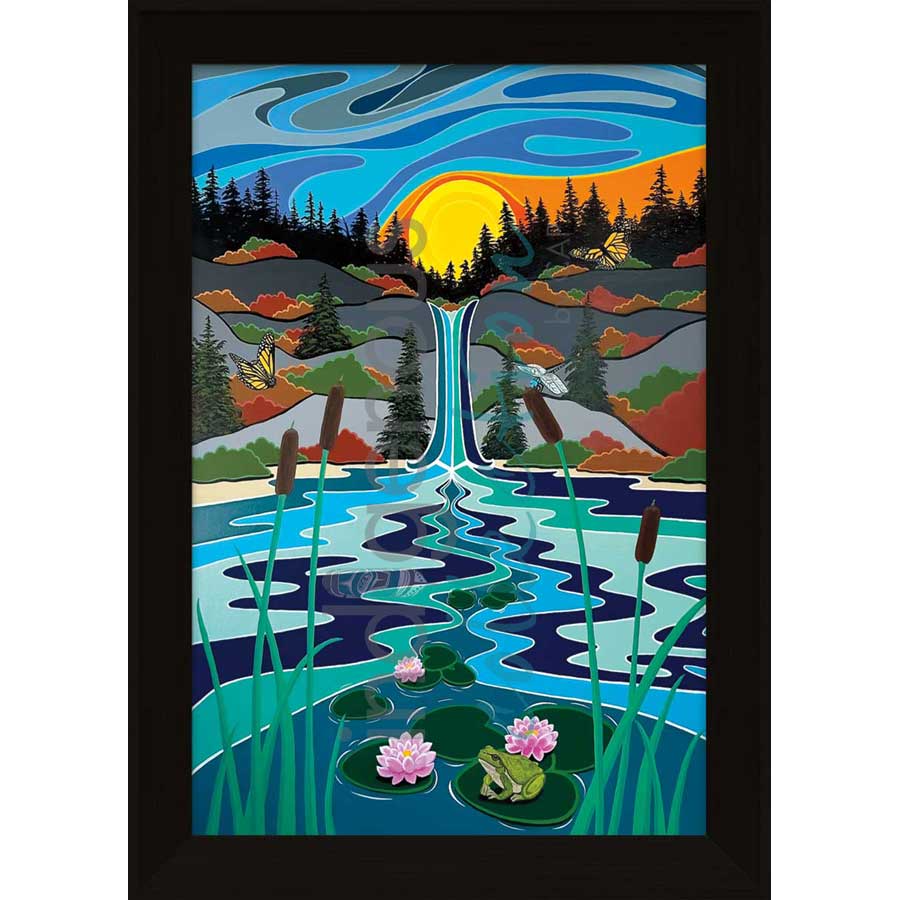 Hilltop Paradise by artist Shelley Davies - Coast Salish. Indigenous Collection