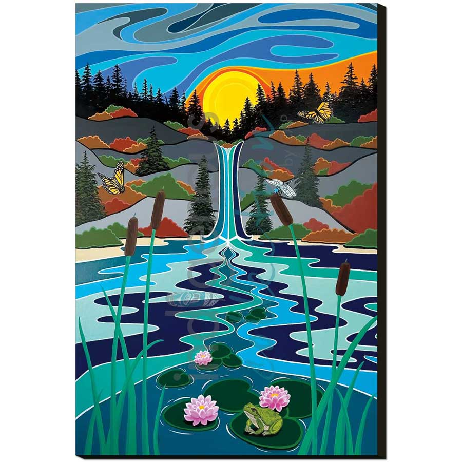 Hilltop Paradise by artist Shelley Davies - Coast Salish. Indigenous Collection