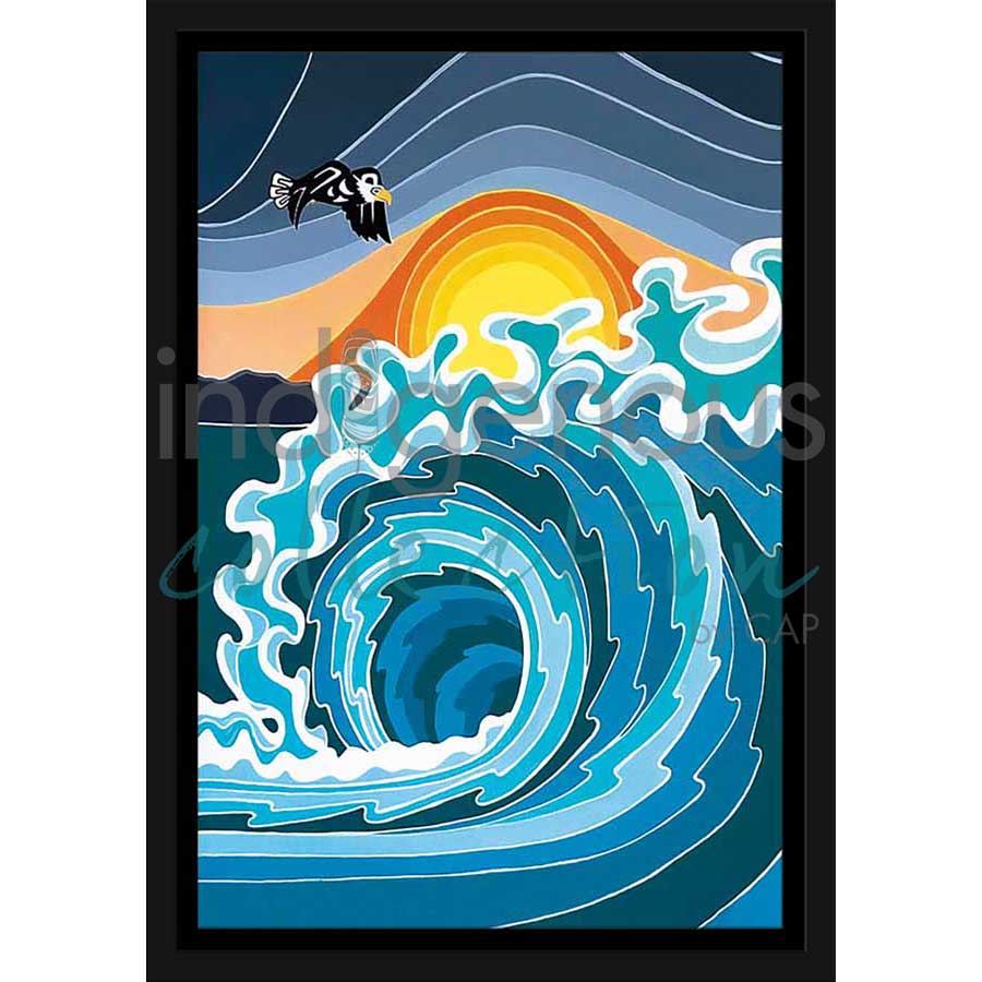 Turbulence by artist Shelley Davies - Coast Salish. Indigenous Collection