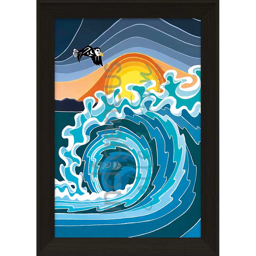 Turbulence by artist Shelley Davies - Coast Salish. Indigenous Collection
