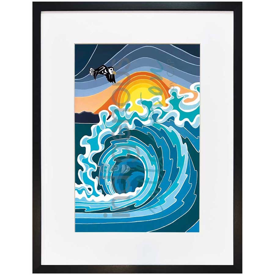 Turbulence by artist Shelley Davies - Coast Salish. Indigenous Collection