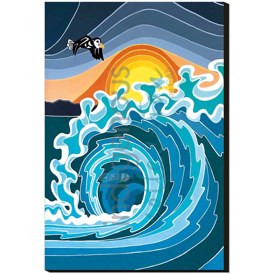 Turbulence by artist Shelley Davies - Coast Salish. Indigenous Collection