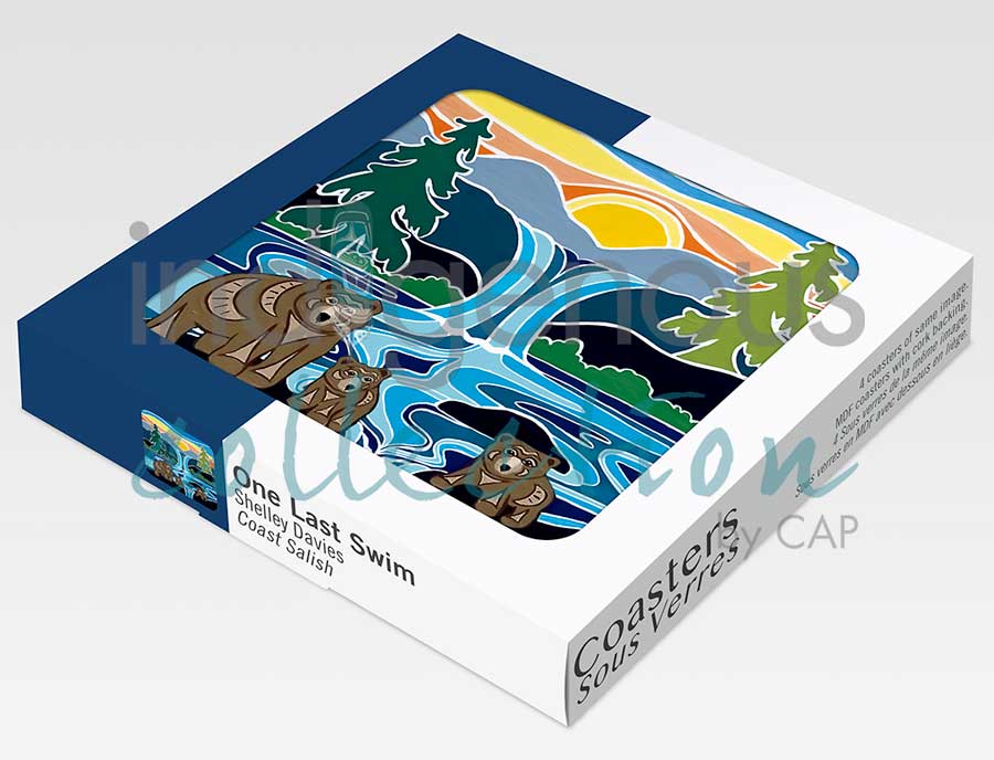 One Last Swim Coaster by artist Shelley Davies