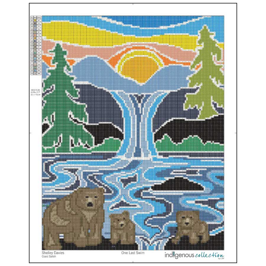 One Last Swim Diamond Art Kit by artist Shelley Davies