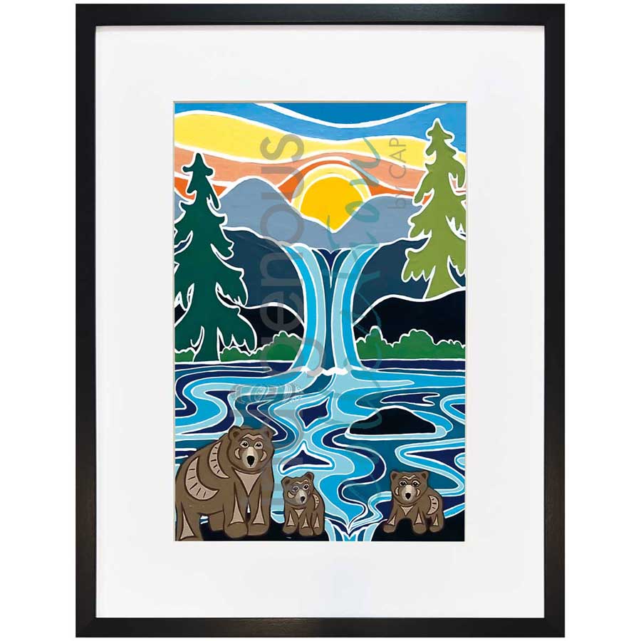 One Last Swim by artist Shelley Davies - Coast Salish. Indigenous Collection