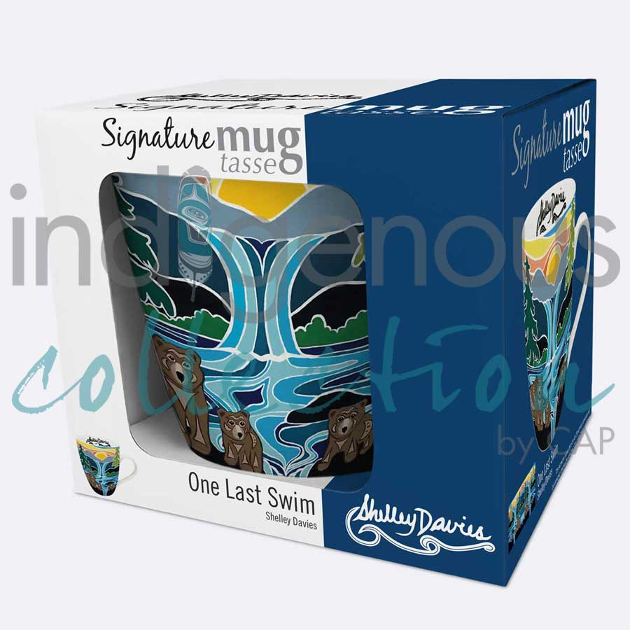 One Last Swim 18 oz. Signature Mug by artist Shelley Davies