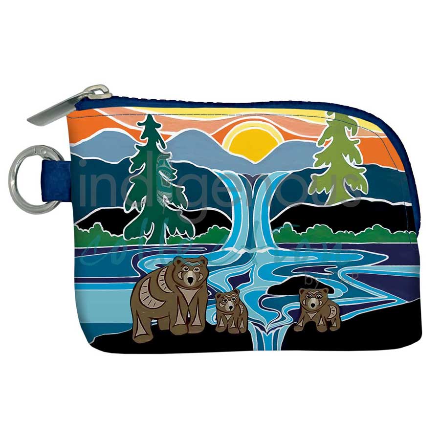 One Last Swim Pocket Wallet by artist Shelley Davies. Indigenous Collection.