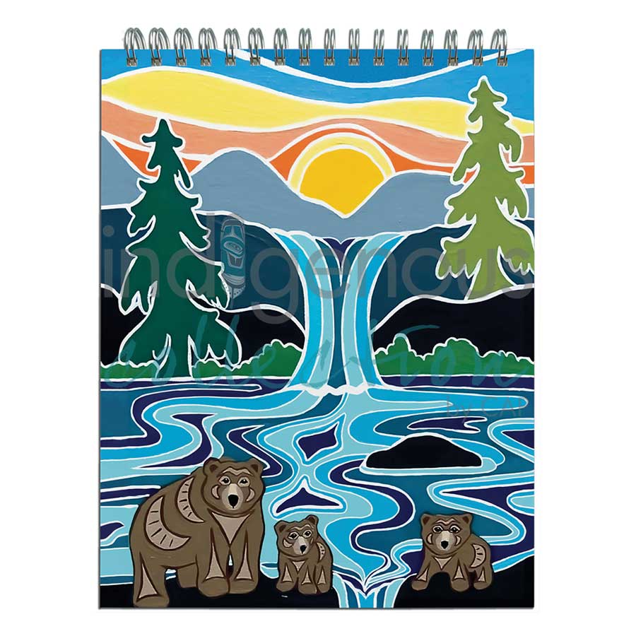 One Last Swim Sketchbook by artist Shelley Davies. Indigenous Collection.