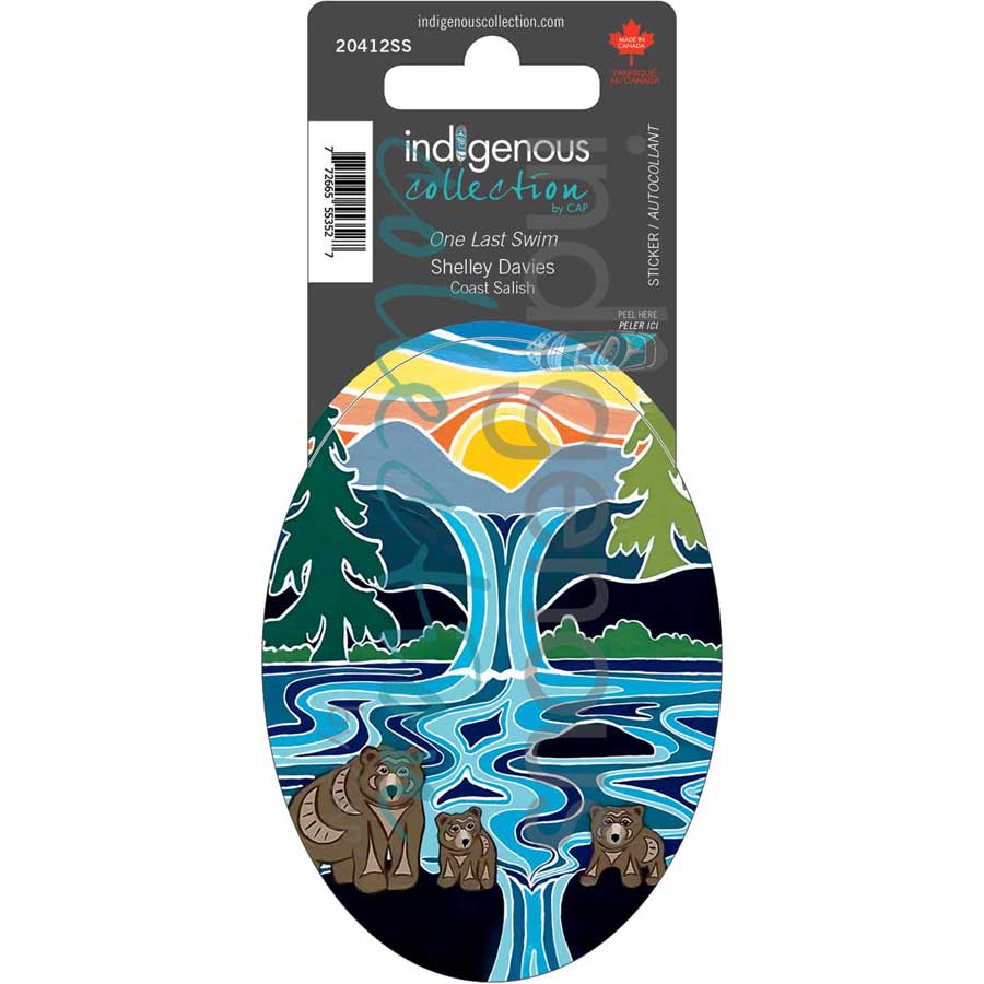 One Last Swim Sticker by artist Shelley Davies