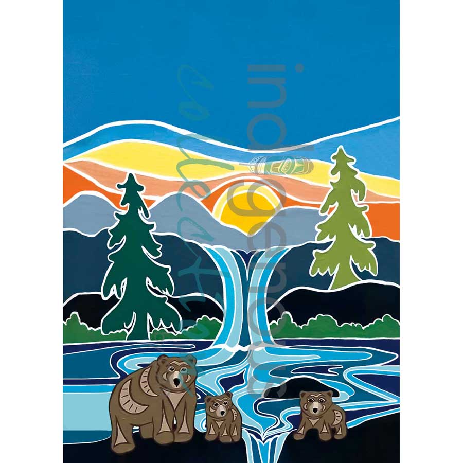 One Last Swim Tea Towel by artist Shelley Davies