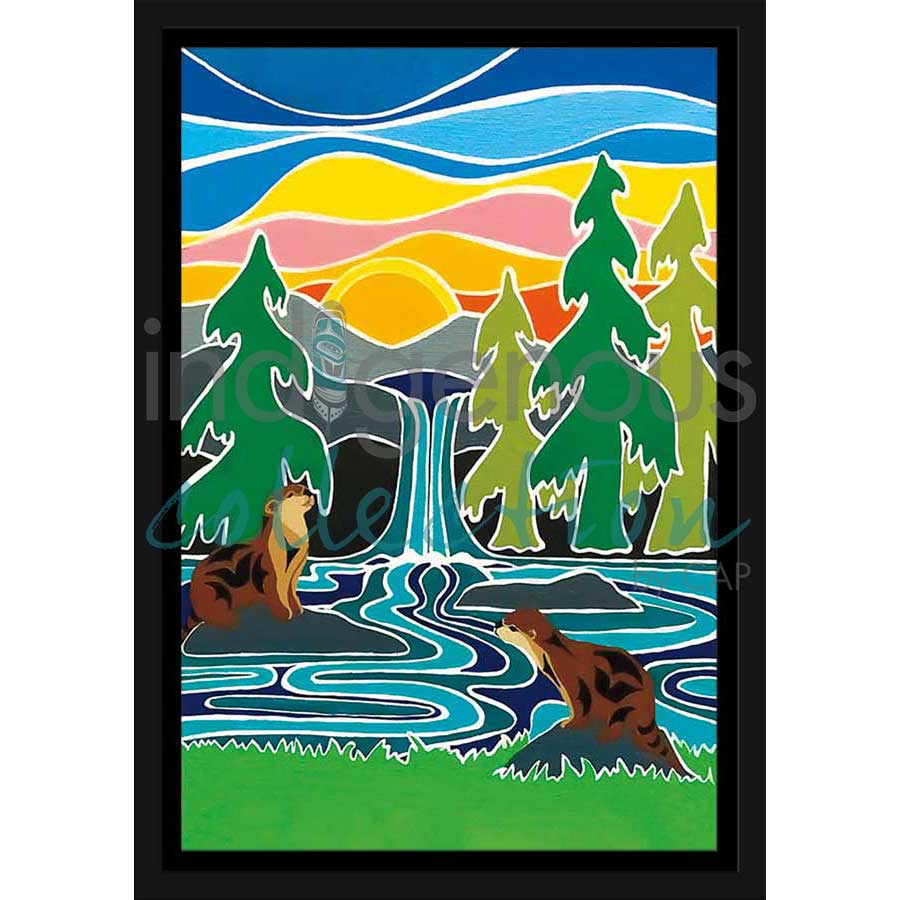 Otter Be Fun by artist Shelley Davies - Coast Salish. Indigenous Collection
